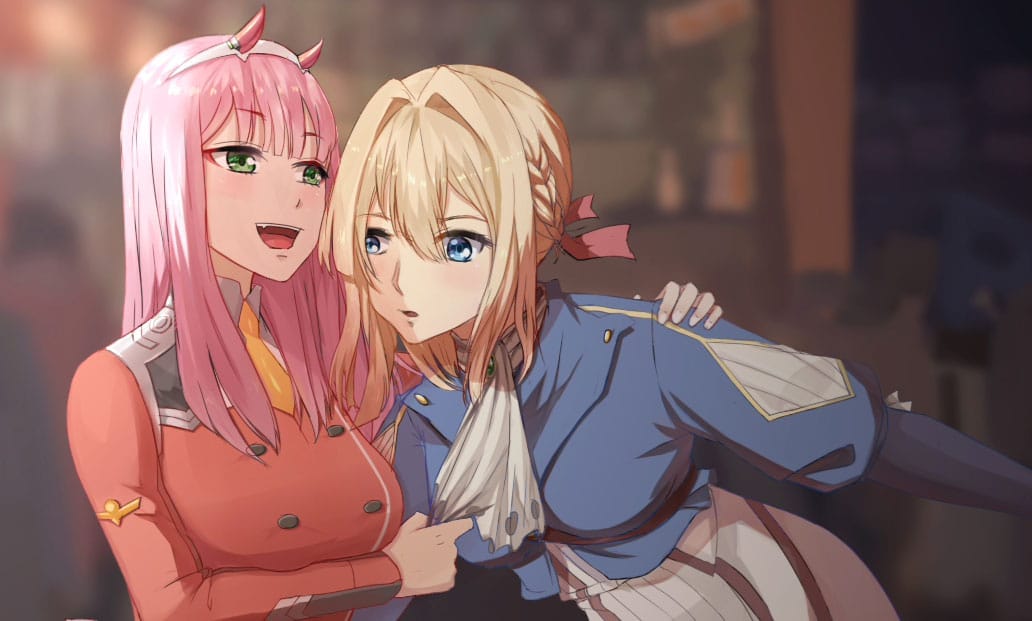 Las similitudes entre Zero Two y Violet Evergarden
