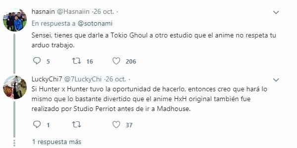 El autor de Tokyo Ghoul dice decepcionado que no habra mas temporadas del anime