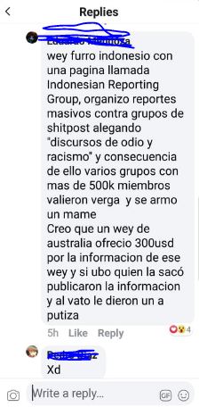 mensaje reporte