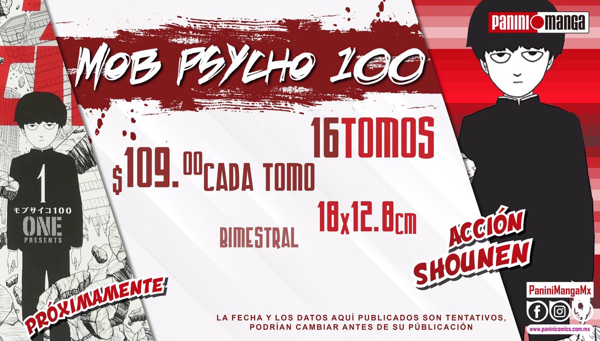 El manga Mob Psycho 100 llega a México