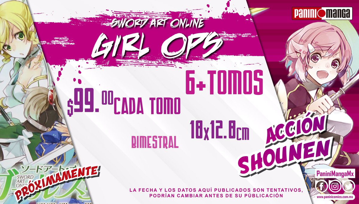 El manga Sword Art Online Ops Girls se publicará a México 