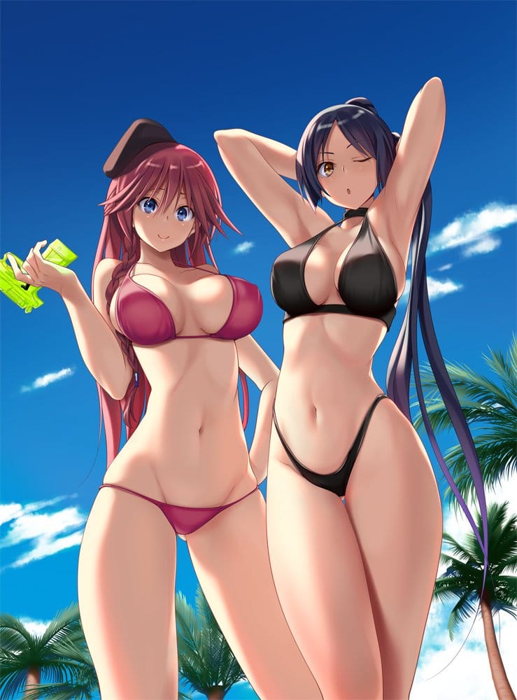 Trinity Seven celebra el dia del bikini con ilustraciones ineditas