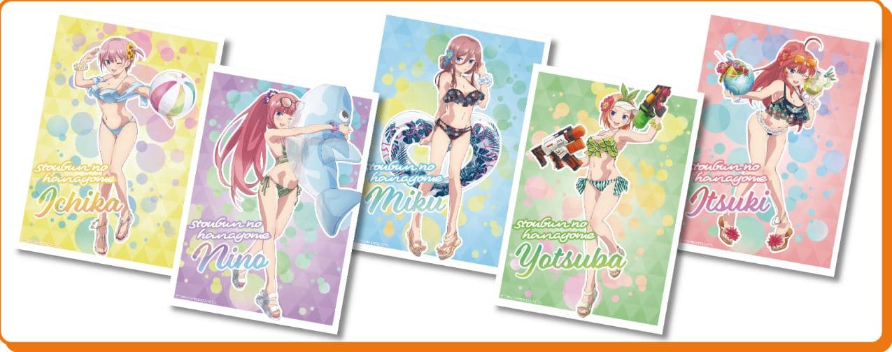 Las quintillizas de Go-Toubun no Hanayome aparecen en bikini 