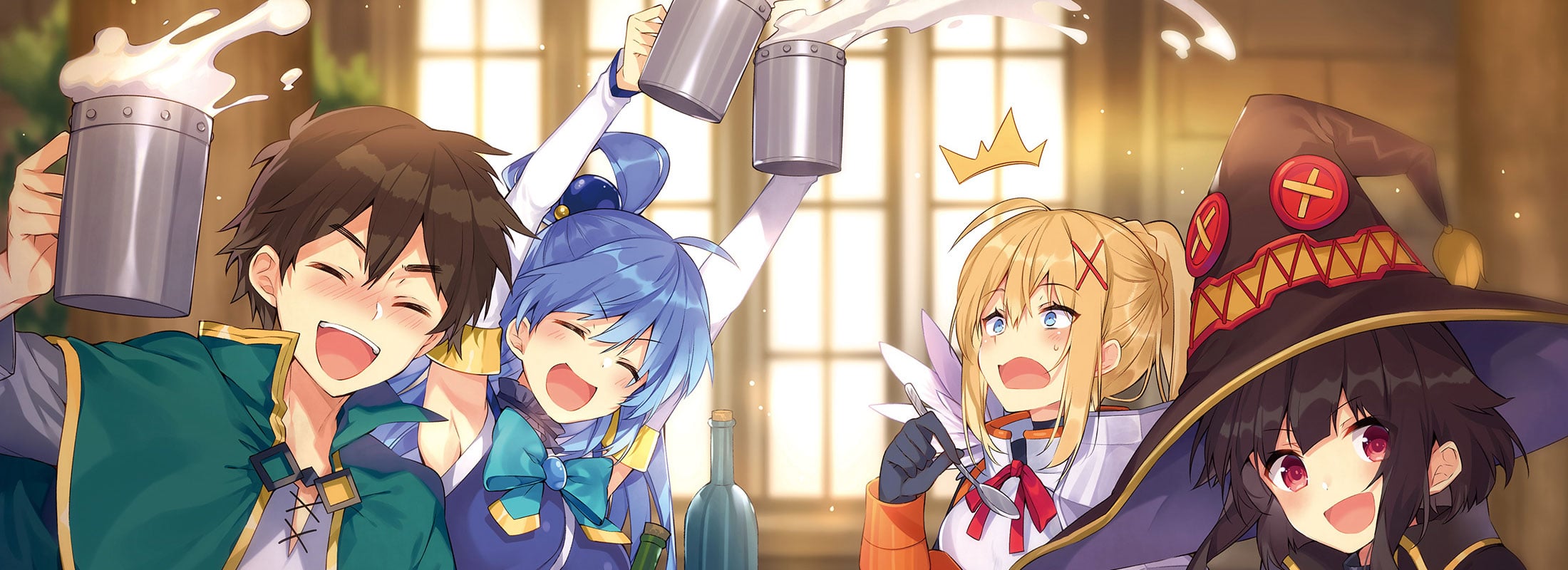 Konosuba está en busca de fans para hacer un fanbook