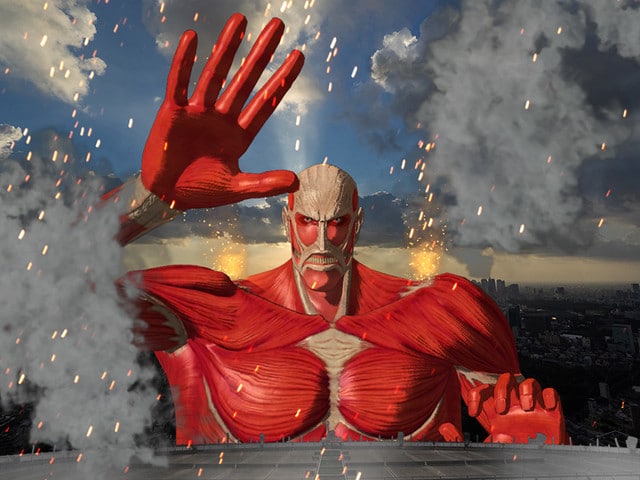 El Titán Colosal de Shingeki No Kyojin invade Japón