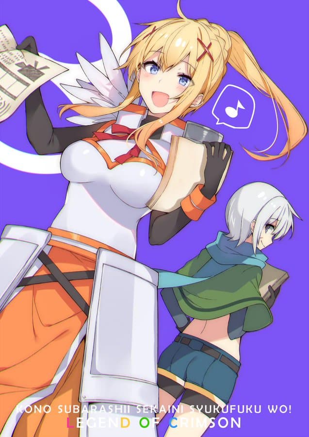 Mira como el ilustrador de Konosuba celebra el lanzamiento de la nueva película