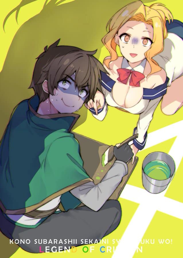 Mira como el ilustrador de Konosuba celebra el lanzamiento de la nueva película