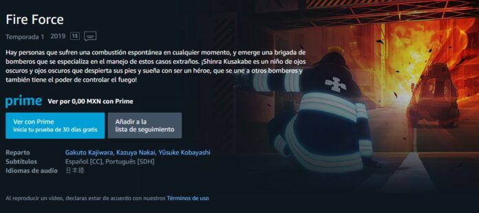 fire force amazon prime