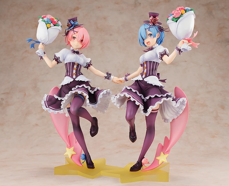 Ram y Rem de Re:Zero celebran su cumpleaños con un set de figuras a escala