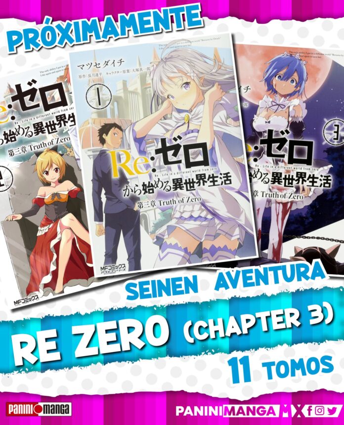 La tercera parte del manga Re:Zero se publicará en Mexico