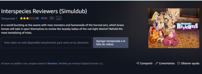 Amazon Video Prime también elimina el anime Ishuzoku Reviewers por ser muy explícito