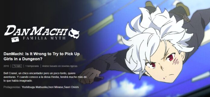 La primera temporada de Danmachi llega a Netflix con doblaje al Español