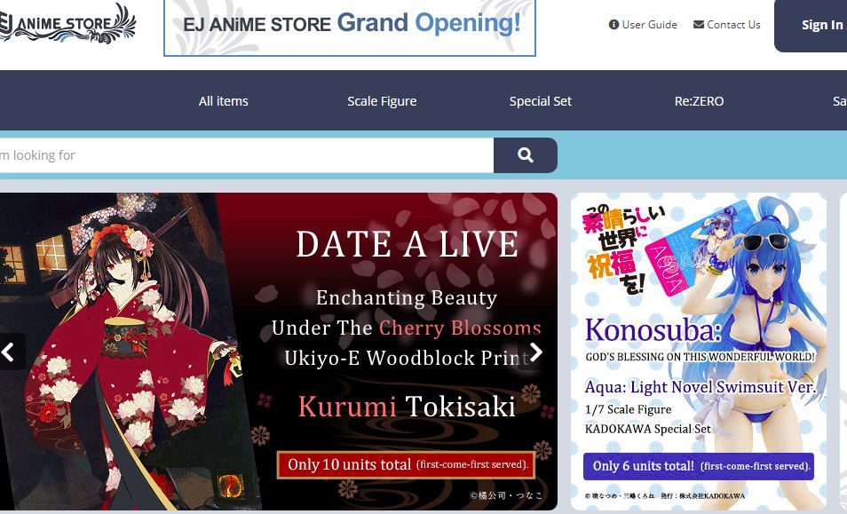 Kadokawa lanza una tienda online para vender productos anime en el extranjero