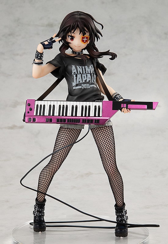 Megumin del anime Konosuba se viste de rockera para una figura a escala