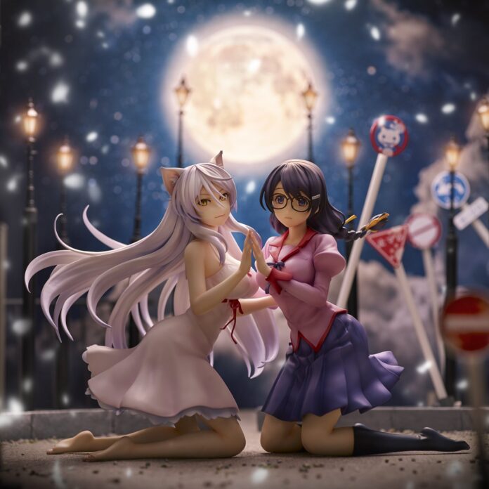 Nekomonogatari: Tsubasa Hanekawa y Black Hanekawa estrenan un encantador set de figuras