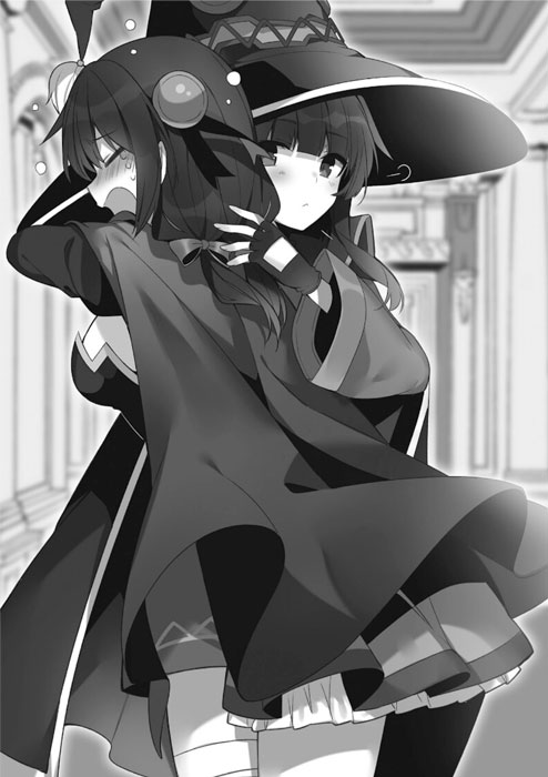 Konosuba revela las ilustraciones de su volumen final