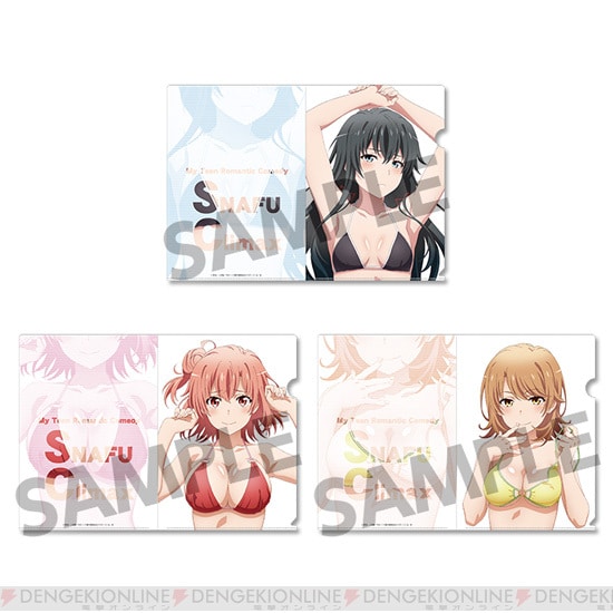 Oregairu lanza productos con encantadoras ilustraciones de Yui, Yukino e Iroha