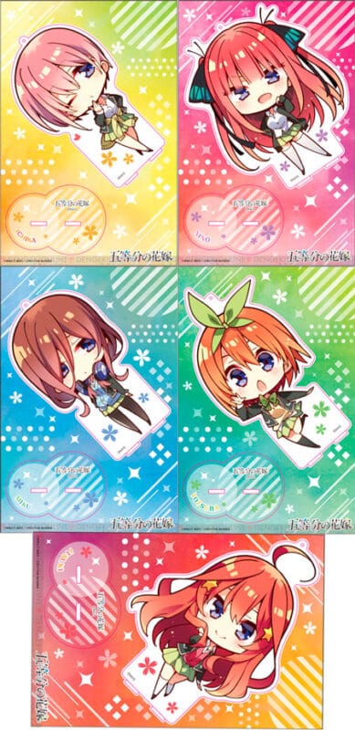 Go-Toubun no Hanayome lanza productos con ilustraciones chibi de las quintillizas