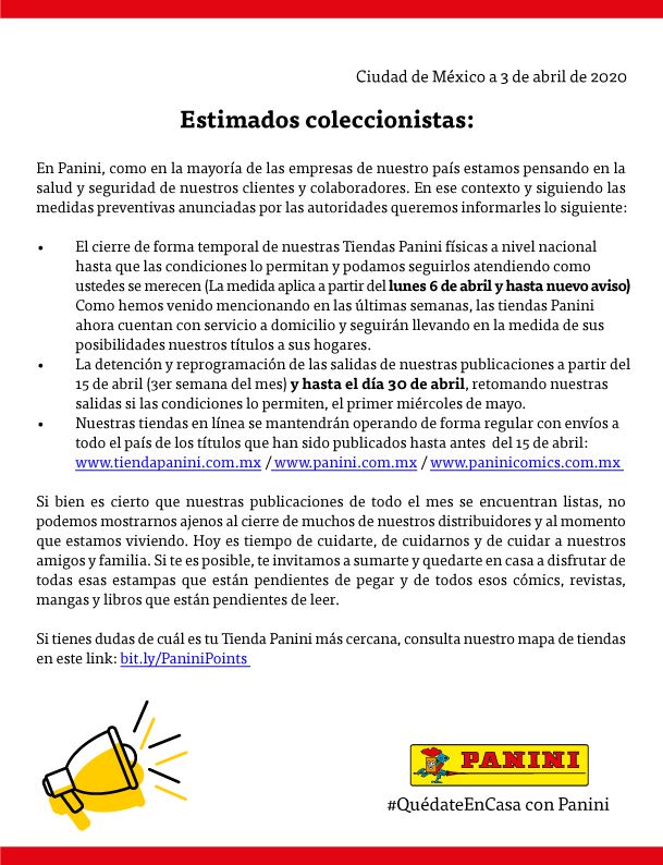 Panini Manga México revela un comunicado importante