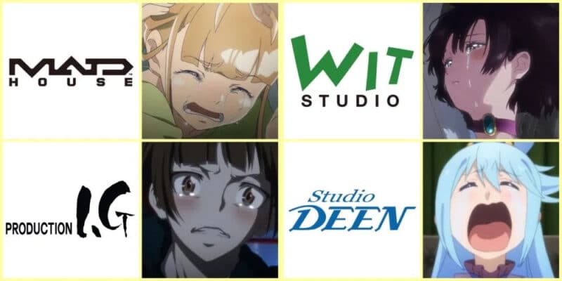 Te mostramos como diferentes estudios retratan a sus waifus llorando