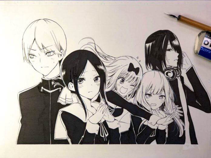 El creador de Bokutachi wa Benkyou ga Dekinai revela una ilustración de Kaguya-sama: Love is War