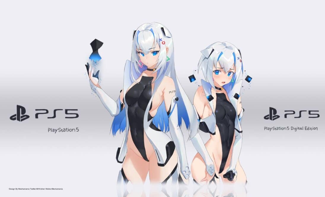 Otakus se vuelven locos por la Playstation 5 y la convierten en una waifu