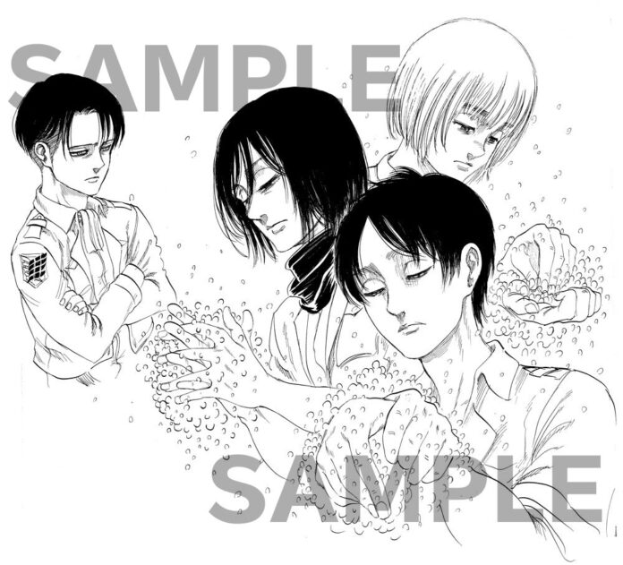 Shingeki no Kyojin te invita a lavarte las manos para evitar contagiarte de Coronavirus