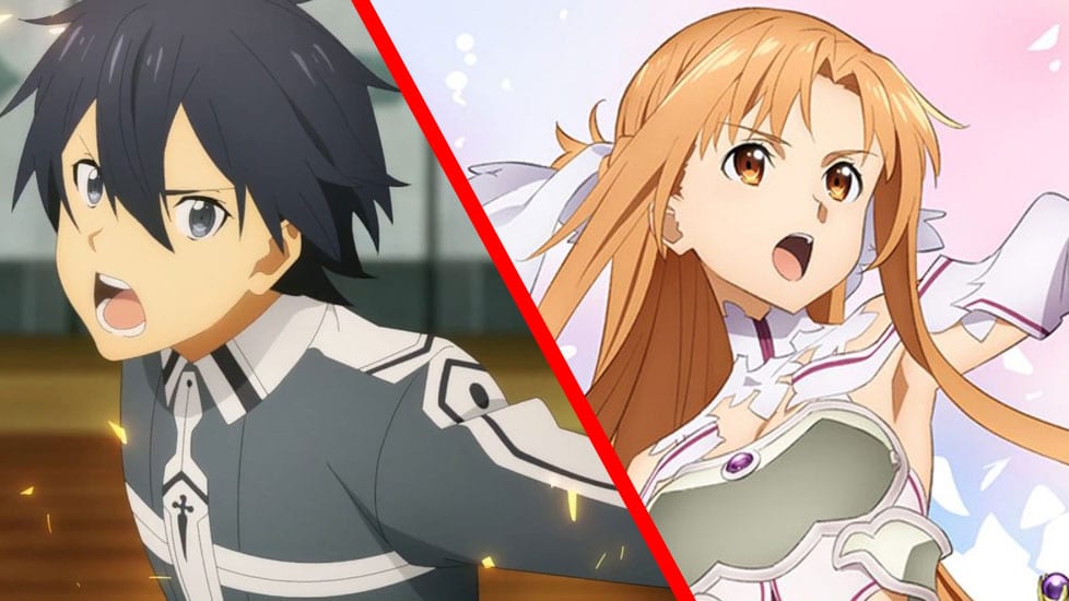 Sword Art Online: Kirito y Asuna son los personajes más populares del momento