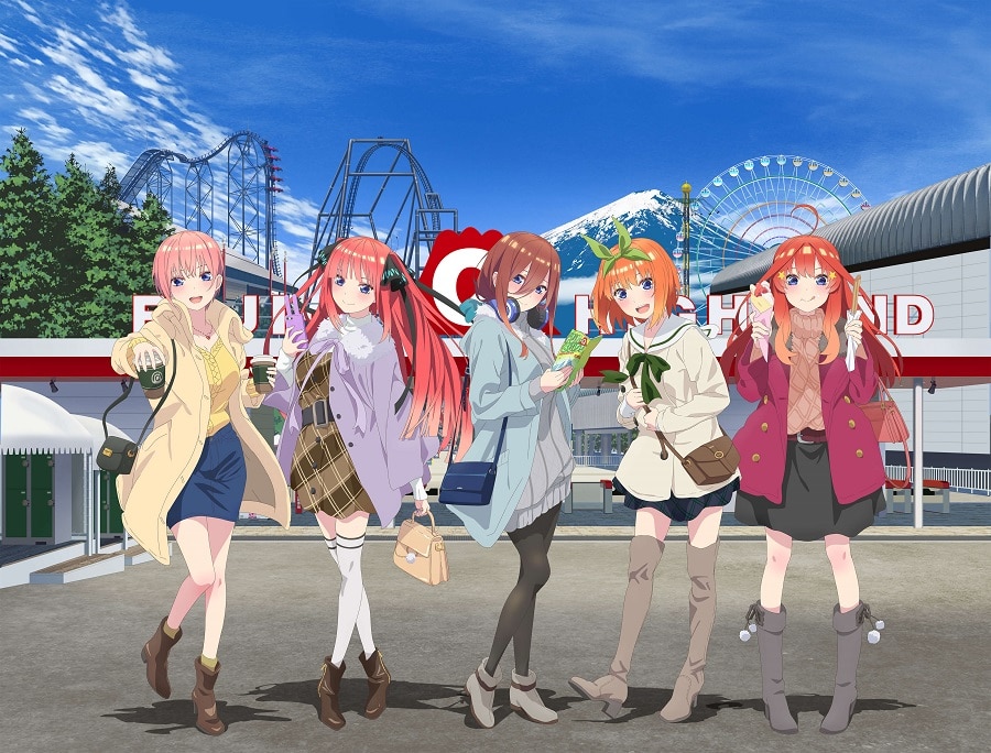 Go Toubun No Hanayome Las Quintillizas Visitan Un Parque De Atracciones En Una Colaboracion