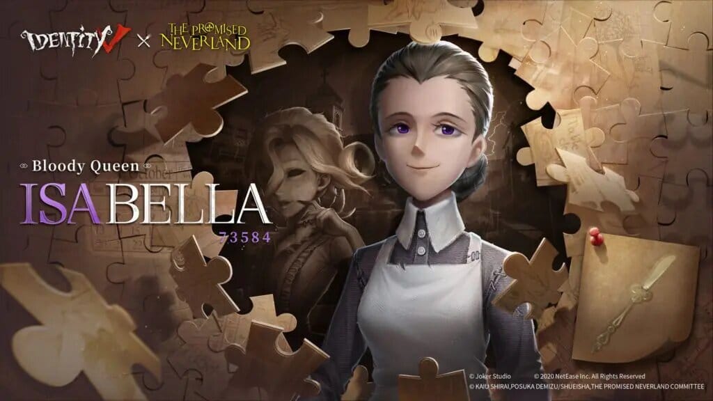 Yakusoku no Neverland anuncia una colaboración con el videojuego Identity V