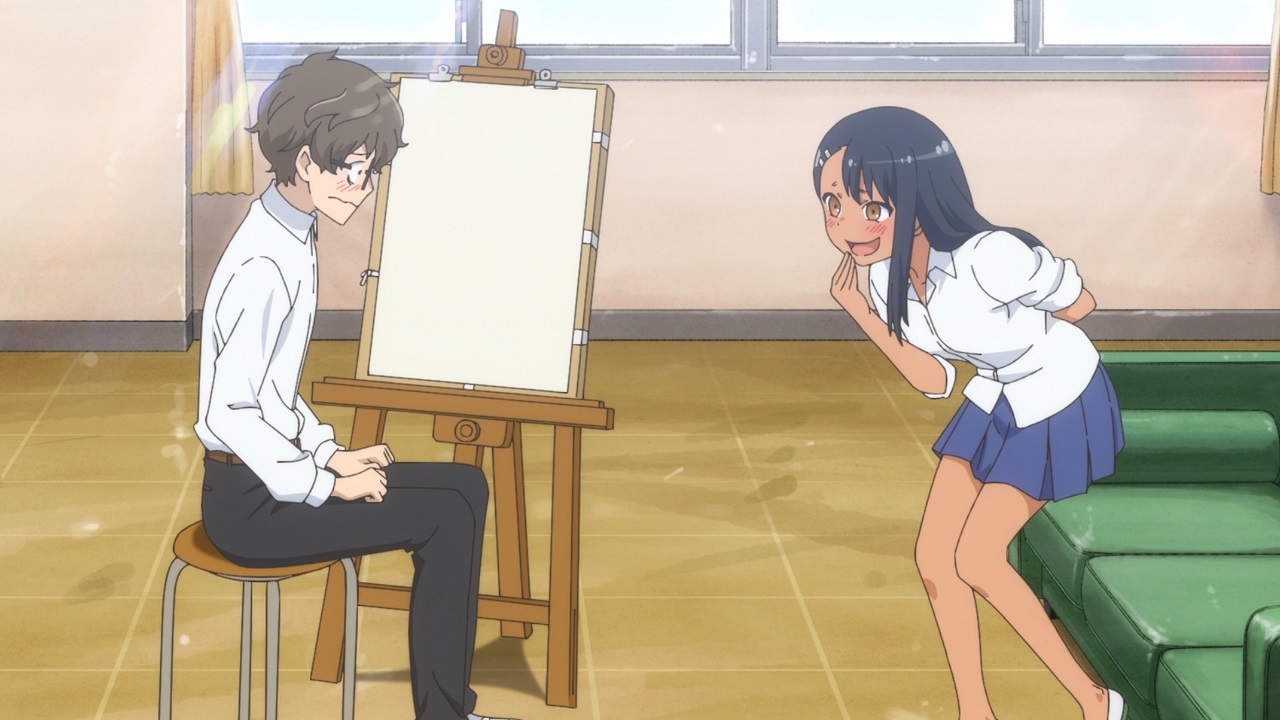 nagatoro le hace cumplidos a naoto