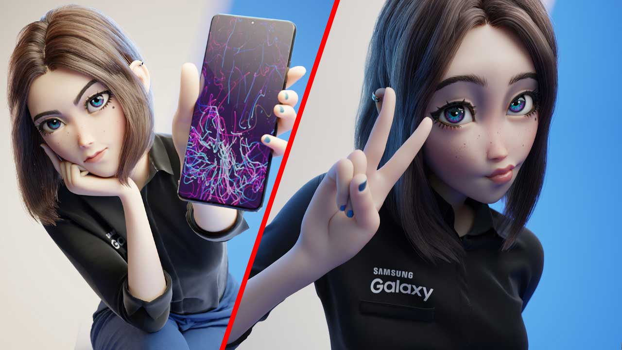 Sam - La hermosa waifu de Samsung que conquistó a otakus que ya quieren profanar