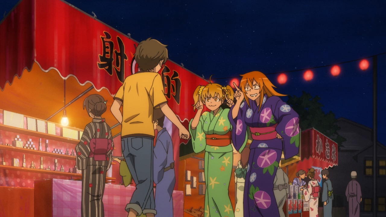 amigas de nagatoro en el festival