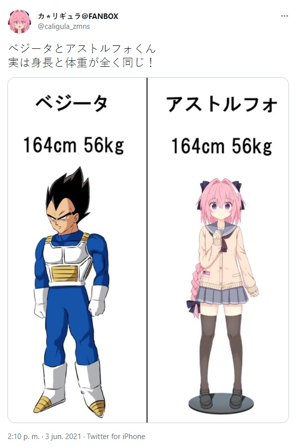 Vegeta y Astolfo publicacion