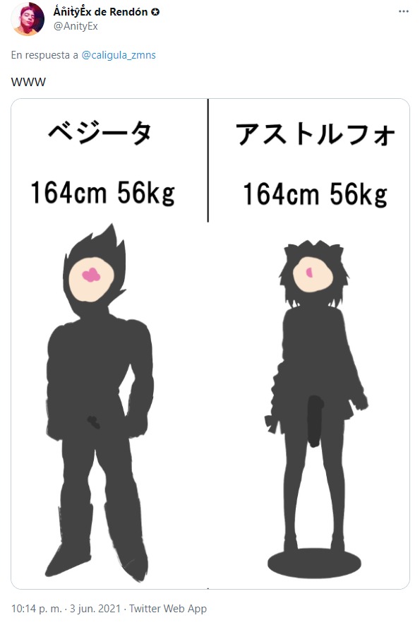 Vegeta y Astolfo comparacion