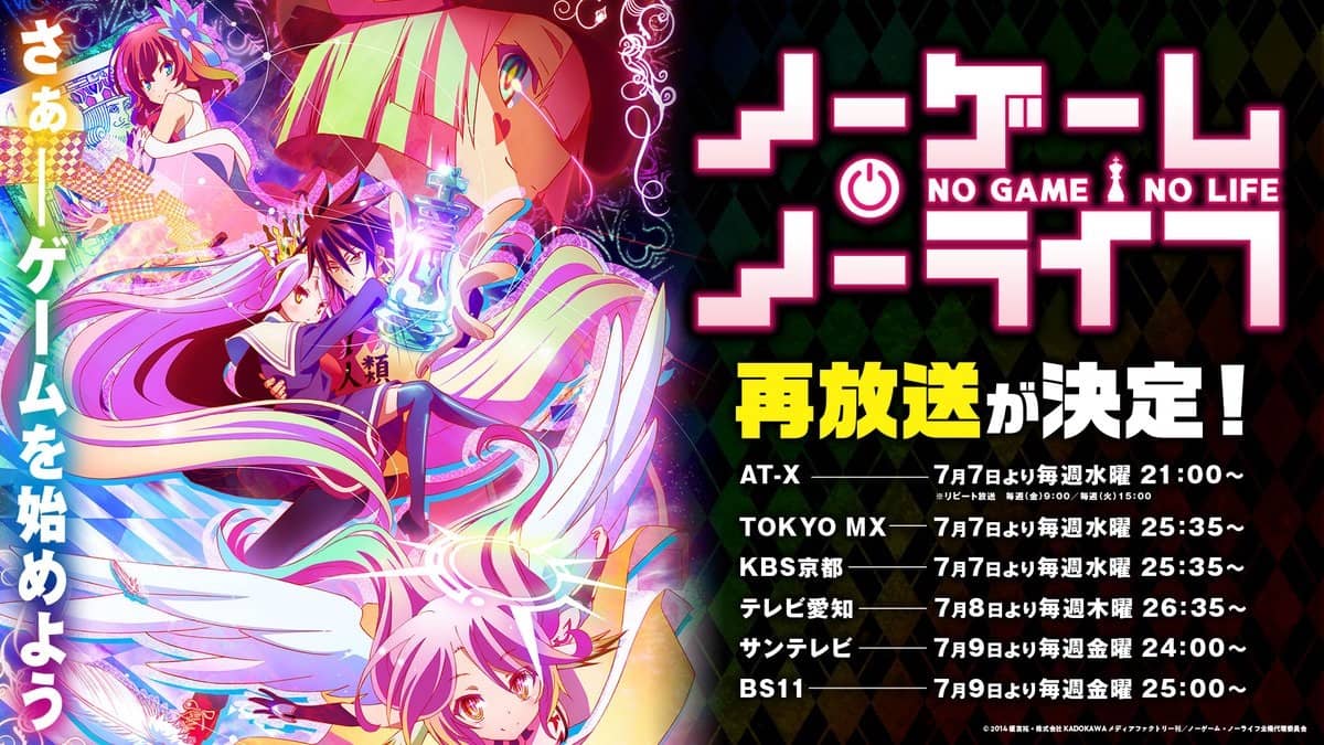  No Game no Life se volverá a transmitir en Japón y los fans piden una segunda temporada