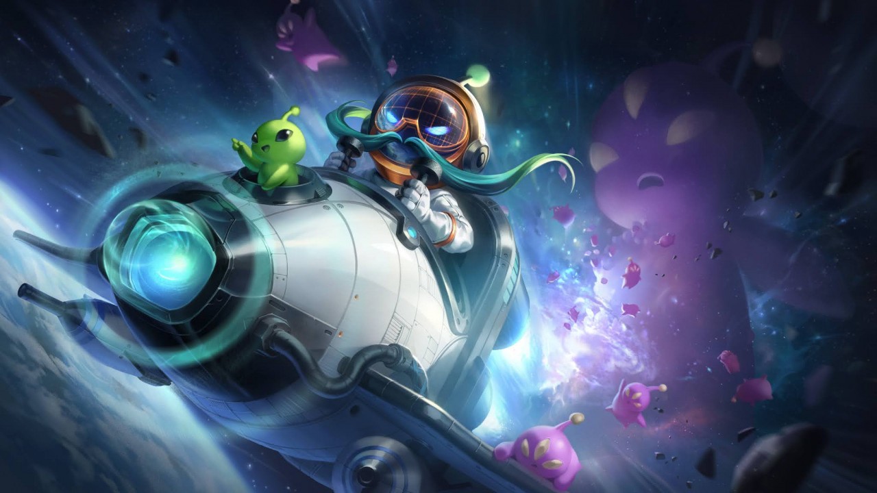 League of Legends Corki astronauta