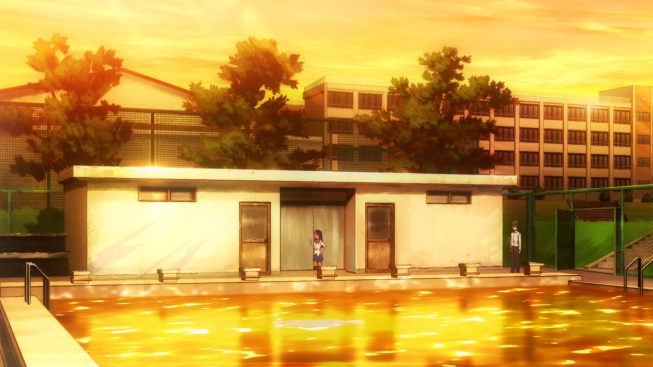 Nagatoro y Naoto en la piscina