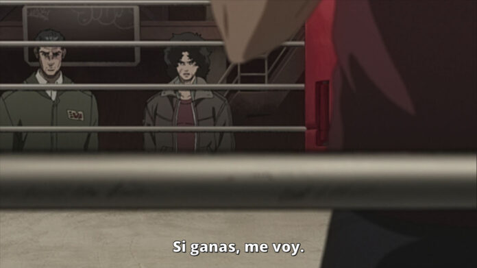 Joe retando a Sachio