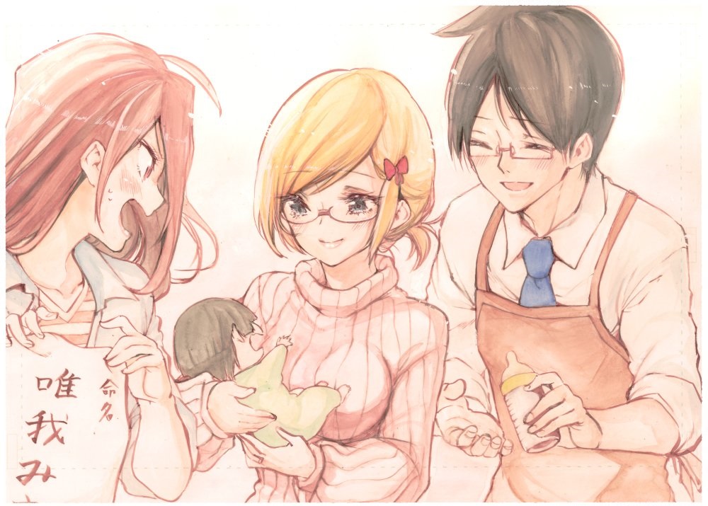 El creador de Bokutachi wa Benkyou ga Dekinai revela una ilustración especial de la ruta de Rizu Ogata