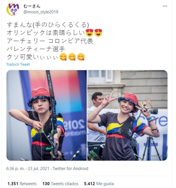 Japón se vuelve loco por la atleta colombiana Valentina Acosta