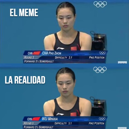 Nadadora se vuelve viral "por llamarse Cha Phu Zhon"