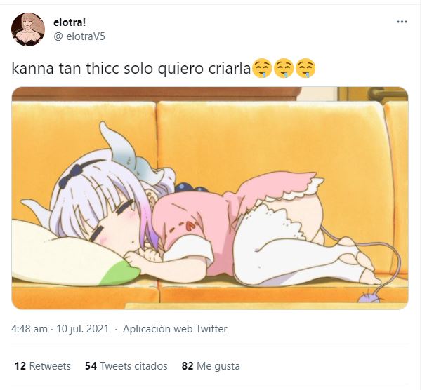 Kobayashi-san Chi no Maid Dragon - Una imagen de Kanna genera polémica en Twitter Kobayashi-san Chi no Maid Dragon - Una imagen de Kanna genera polémica en Twitter