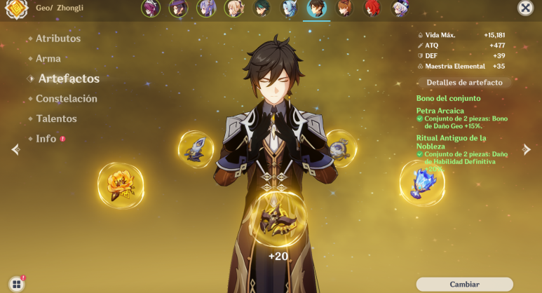 Zhongli, Arconte Geo- Build y Guía- Genshin Impact Zhongli, Arconte Geo- Build y Guía- Genshin Impact