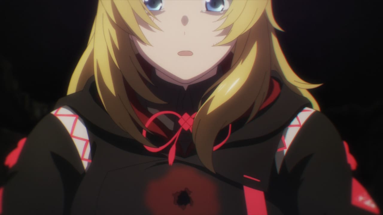 scarlet nexus - naomi recibe una bala en el pecho