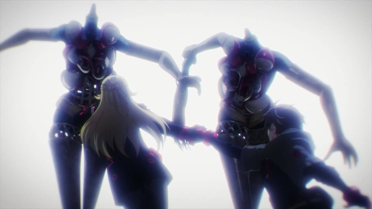 Scarlet Nexus - Naomi rescatando a Nagi