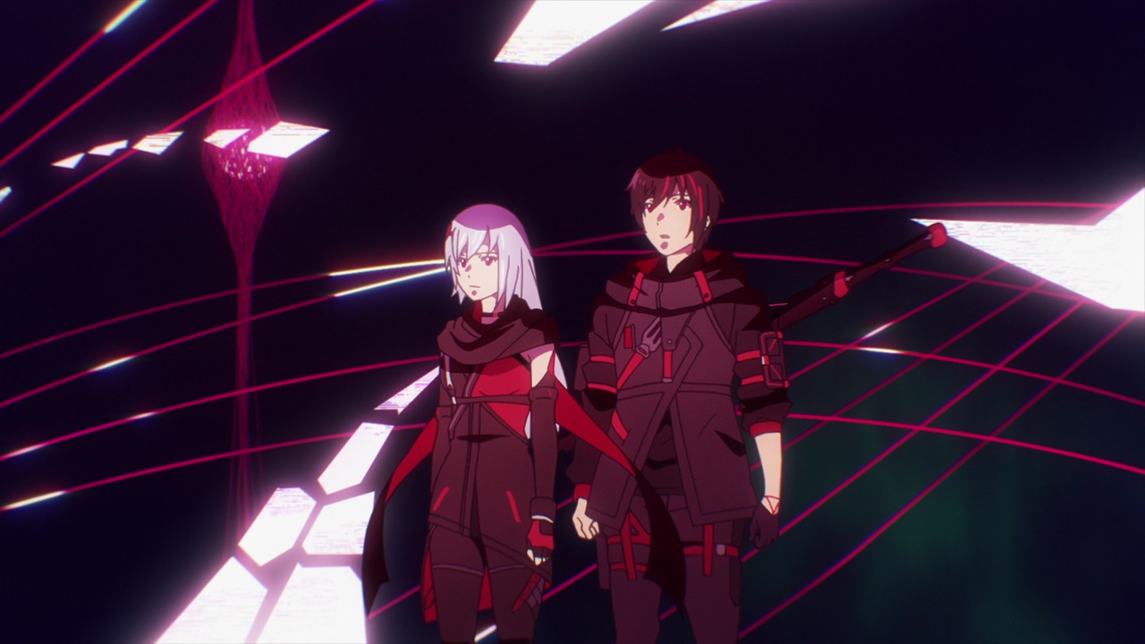 Scarlet nexus - kasane y Yuito dentro del hoyo negro