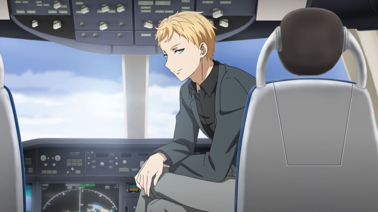 tantei wa mou shindeiru - secuestrador del avion en la cabina