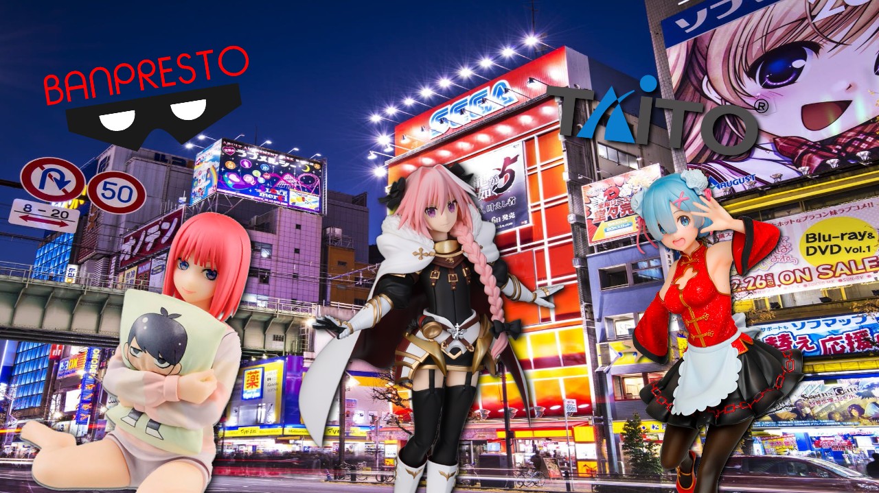 Figuras de anime portada Rem, Astolfo y Nino