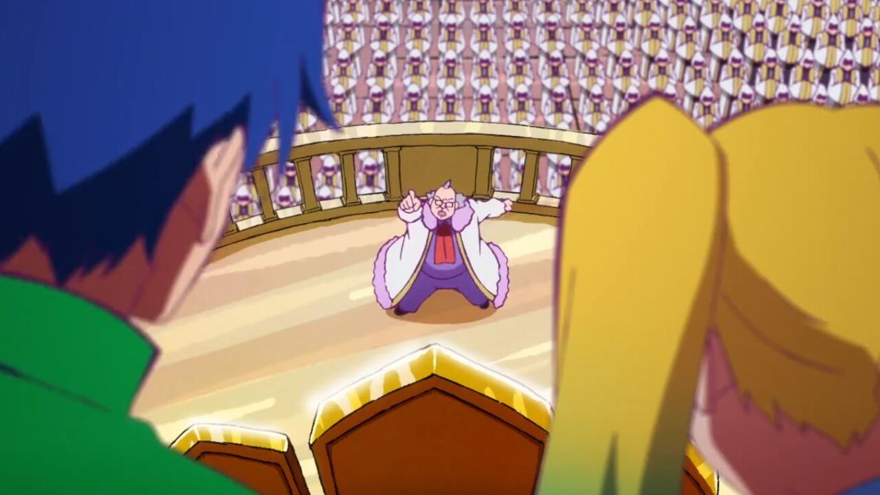 Heion Sedai no Idaten-tachi Ysley y Paula en una iglesia